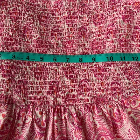 💗 NWT J.Crew Pink Cotton Floral Smocked Dress | Pockets | Flowy Fit 💗 - Picture 8 of 13